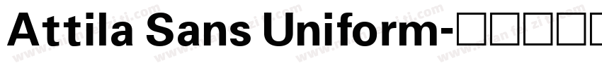 Attila Sans Uniform字体转换